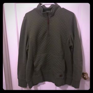 LL Bean quilted quarter zip pullover